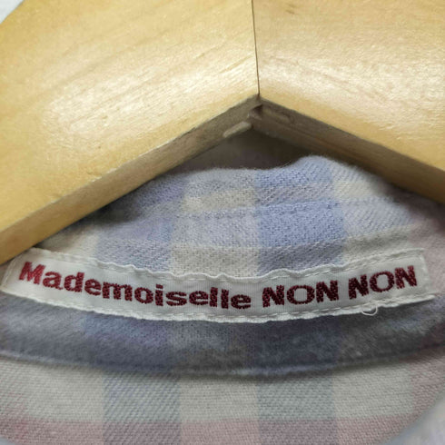 マドモアゼルノンノン mademoiselle NON NON チェック ネルシャツ レディース