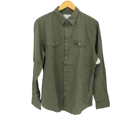 カルバンクライン CALVIN KLEIN L/Sレギュラーカラーシャツ メンズ JPN:M