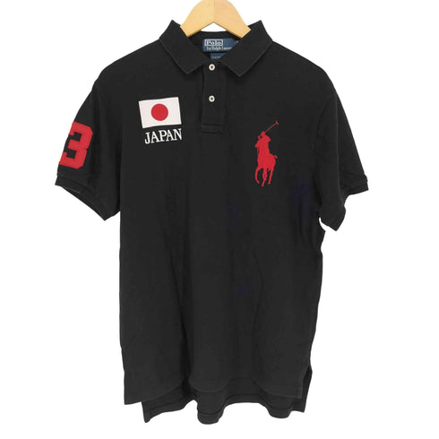 ポロバイラルフローレン Polo by RALPH LAUREN ビッグポニー&国旗刺繍ポロシャツ メンズ JPN:L