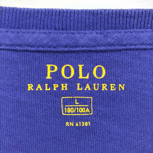 ポロラルフローレン POLO RALPH LAUREN フロントロゴ刺繍クルーネックTシャツ メンズ JPN:L
