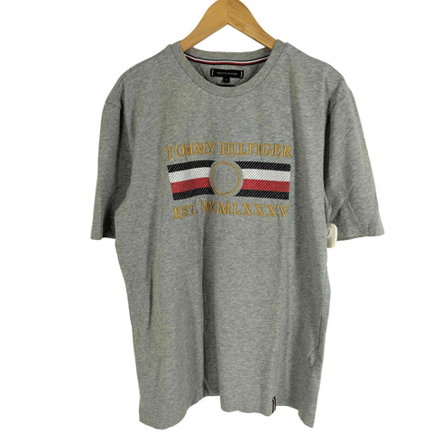 トミーヒルフィガー TOMMY HILFIGER ORGANIC COTTON アイコンストライプリラックスフィットTシャツ メンズ JPN:XL
