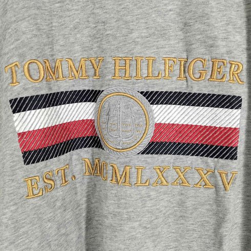トミーヒルフィガー TOMMY HILFIGER ORGANIC COTTON アイコンストライプリラックスフィットTシャツ メンズ JPN:XL