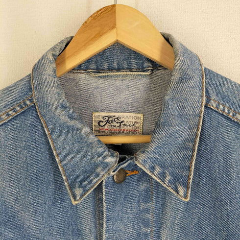 face to face new generation ドイツ製 ユーロ古着 ビッグサイズ デニムジャケット トラッカー メンズ import:XL