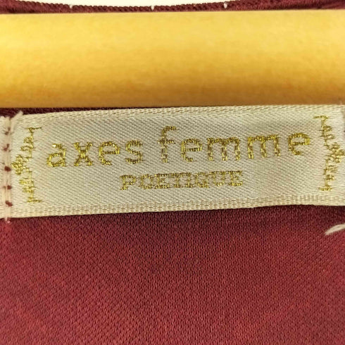 アクシーズ ファム axes femme POETIQUE リボンデザインストライプワンピース レディース JPN:M