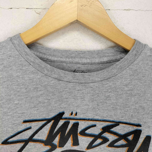 ステューシー Stussy スカルロゴプリントクルーネック長袖Tシャツ メンズ JPN:M