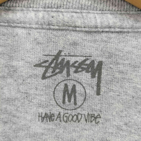 ステューシー Stussy スカルロゴプリントクルーネック長袖Tシャツ メンズ JPN:M