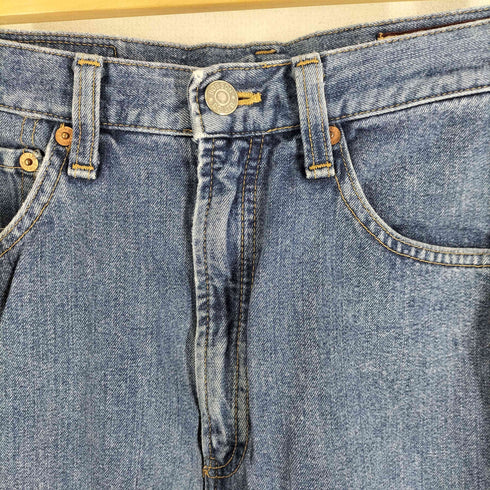 ボブソン BOBSON レーヨン混 ストレートデニムパンツ レディース US:30