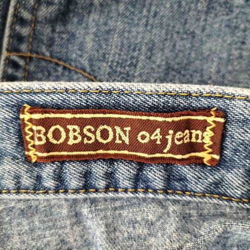ボブソン BOBSON レーヨン混 ストレートデニムパンツ レディース US:30