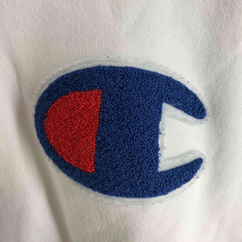 チャンピオン Champion ACTIONSTYLE PULLOVER HOODED SWEATSHIRT ビッグCロゴワッペン スウェットパーカー デカ目 レディース JPN:M