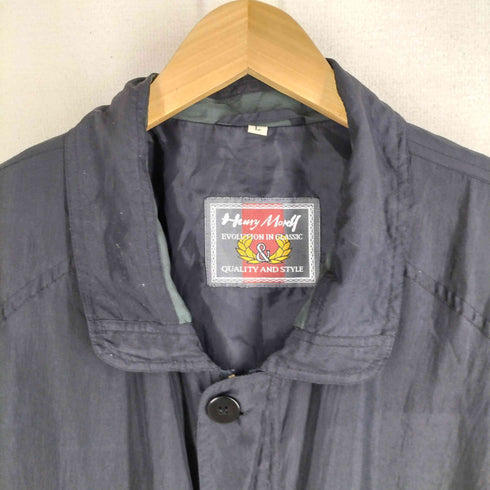 henry money ドイツ製 ユーロ古着 シルク100% 中綿ブルゾン メンズ import:L