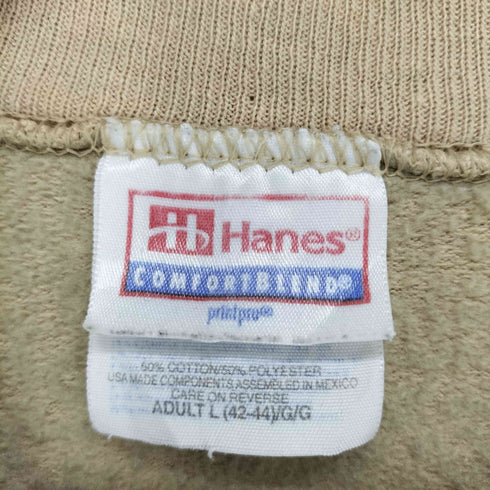 ヘインズ Hanes フロント刺繍クルーネックスウェット メンズ JPN:L