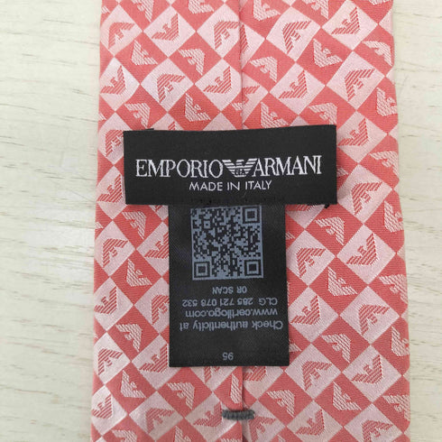 エンポリオアルマーニ EMPORIO ARMANI モノグラム シルクネクタイ メンズ
