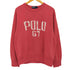 ポロバイラルフローレン Polo by RALPH LAUREN フロントプリントVガゼットクルーネックスウェット メンズ LL