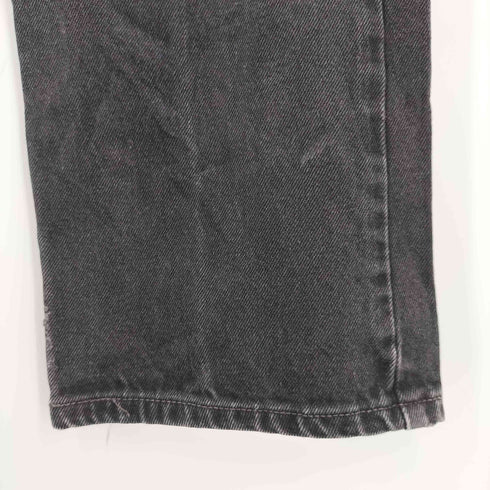 リーバイス Levis 90S 98年製 ボタン裏918 505 後染 ジップフライワイドデニムパンツ ブラックデニム メンズ 32/34