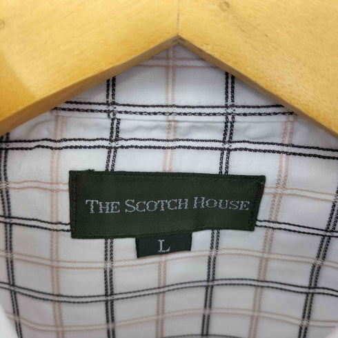 ザスコッチハウス The Scotch House コットン フロント刺繍 BDシャツ メンズ JPN:L