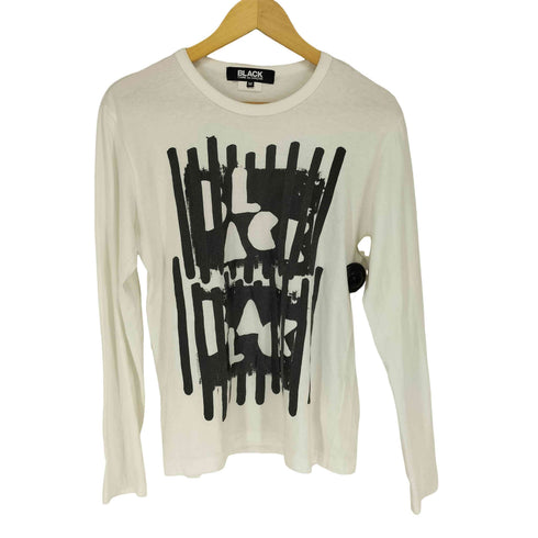 ブラックコムデギャルソン BLACK COMME des GARCONS 18AW グラフィックプリントL/S TEE メンズ JPN:M