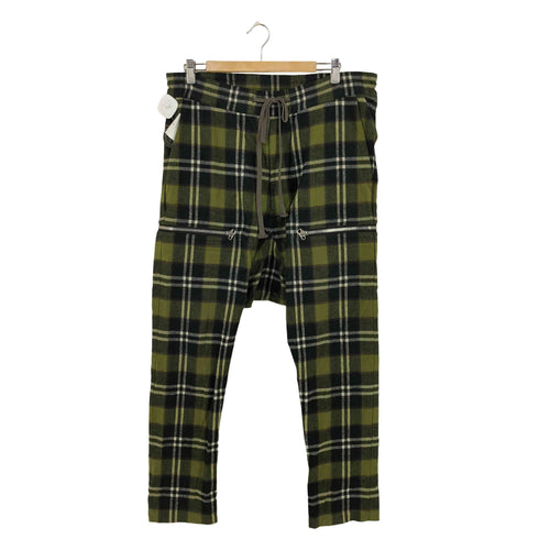 エーエフアーティファクト A.F ARTEFACT サルエルチェックパンツ Side Zip Chack Sarouel Long Pants メンズ JPN:1