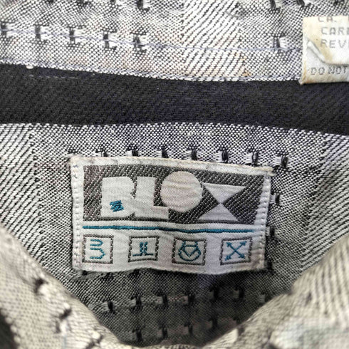 BLOX インド製 比翼 デザインシャツ メンズ import:L