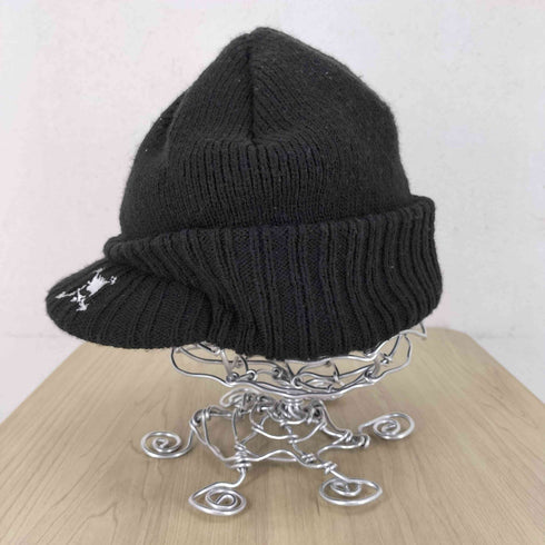 オークリー OAKLEY 00s スカル刺繍アクリルニットキャップ メンズ