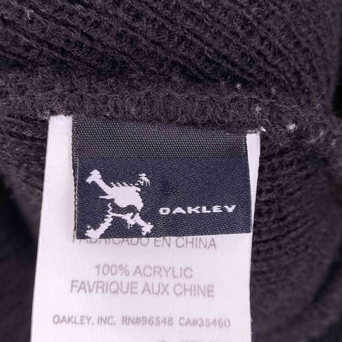 オークリー OAKLEY 00s スカル刺繍アクリルニットキャップ メンズ