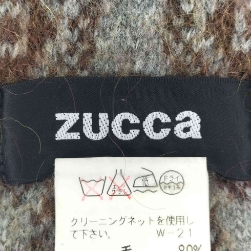 ズッカ ZUCCa ウールモヘア混紡 マフラー メンズ