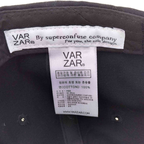 バザール VARZAR STUD LOGO OVER FIT BALL CAP スタッド ロゴ オーバーフィット ボール キャップ レディース