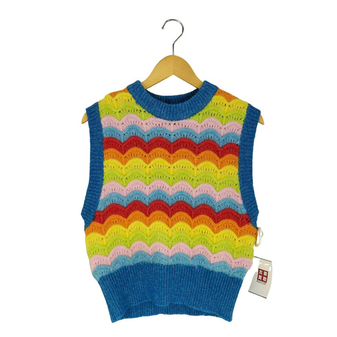 ザラ ZARA レインボー ニット ベスト レディース import:M