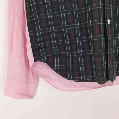 コムデギャルソンオム COMME des GARCONS HOMME AD2008 ポケット切替 ボタンダウン チェック シャツ メンズ JPN:S