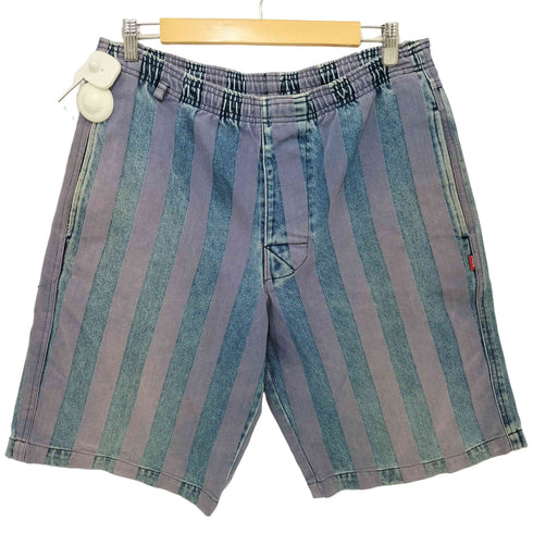 ステューシー Stussy 80-90s OLD STUUSSY ストライプデニム バギーショーツ ショートパンツ ハーフパンツ メンズ MEDIUM