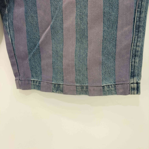 ステューシー Stussy 80-90s OLD STUUSSY ストライプデニム バギーショーツ ショートパンツ ハーフパンツ メンズ MEDIUM