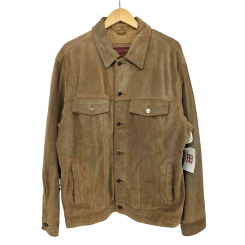 エディーバウアー Eddie Bauer 80-90s SEATTLE SUEDE スウェード トラッカージャケット メンズ import:M