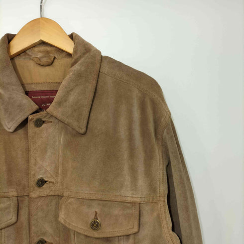 エディーバウアー Eddie Bauer 80-90s SEATTLE SUEDE スウェード トラッカージャケット メンズ import:M