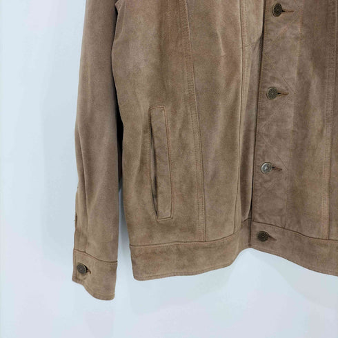 エディーバウアー Eddie Bauer 80-90s SEATTLE SUEDE スウェード トラッカージャケット メンズ import:M