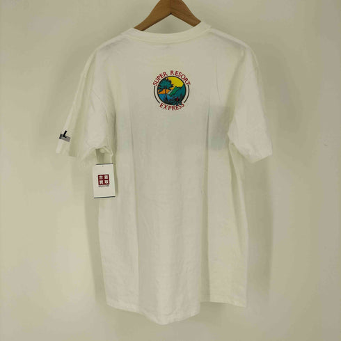 90-00S USA製 Super Resort Express 企業ロゴ プリント S/S Tシャツ メンズ import:M