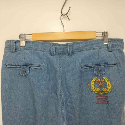 レジェールバイエムシーエム LEGERE by MCM 90-2000s ロゴ刺繍 バギーデニム ジッパーフライデニム メンズ LL