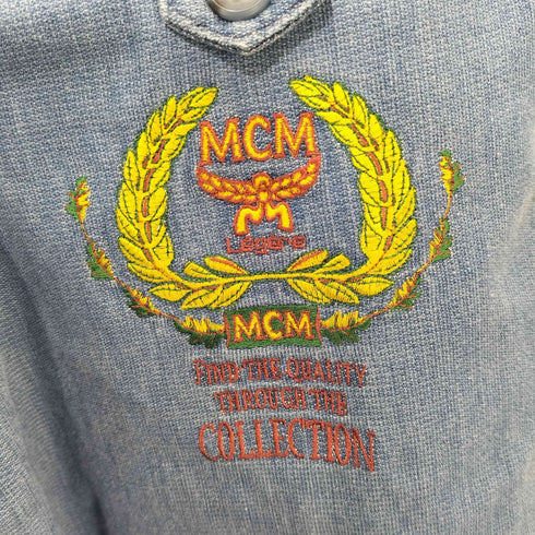 レジェールバイエムシーエム LEGERE by MCM 90-2000s ロゴ刺繍 バギーデニム ジッパーフライデニム メンズ LL