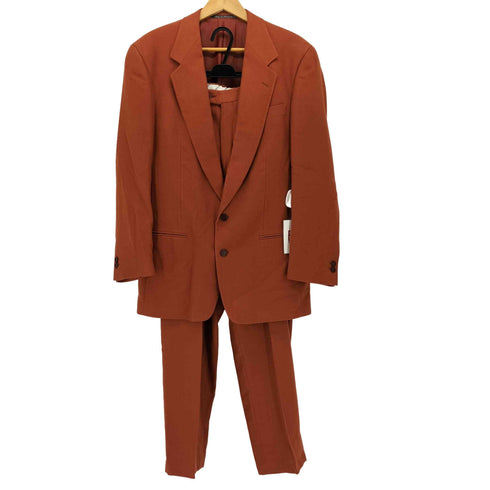 Ermenegildo Zegna カシミヤ混 スウェードタッチ 裏地玉虫 2B テーラード ジャケット ツータック スラックス パンツ セットアップ ビッグシルエット メンズ 46