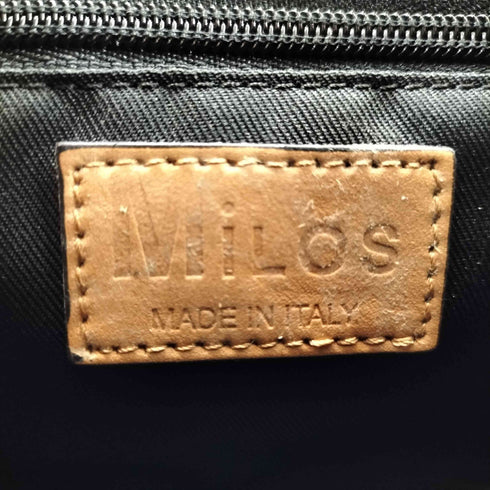 MILOS イタリア製 2WAY レザーバック バンブーハンド レディース