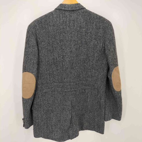 ニューヨーカー NEWYORKER HARRIS TWEED エルボーパッチくるみボタン3Bジャケット メンズ 04-27