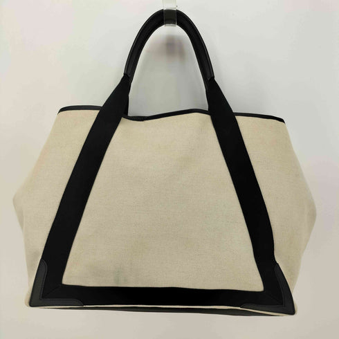 バレンシアガ BALENCIAGA イタリア製 NAVY CABAS M ネイビーカバス キャンバス トート バッグ レディース M