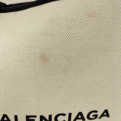バレンシアガ BALENCIAGA イタリア製 NAVY CABAS M ネイビーカバス キャンバス トート バッグ レディース M