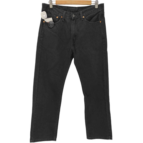 リーバイス Levis 505 ブラックデニムパンツ メンズ 34/29