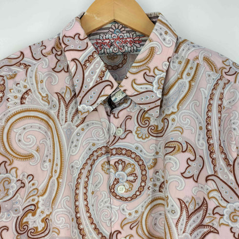 Robert Graham ペイズリー柄 コットンシャツ メンズ 2XL