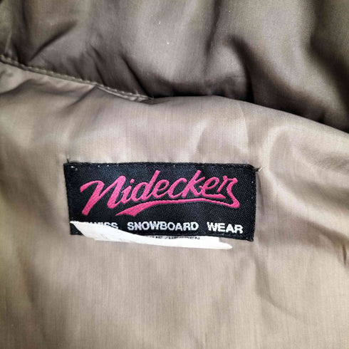 NIDECKER ロゴ刺繍 ダウンベスト メンズ JPN:L