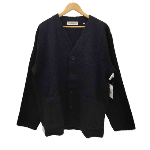 アワーレガシィー OUR LEGACY 22AW CARDIGAN BLACK MOHAIR メンズ 48