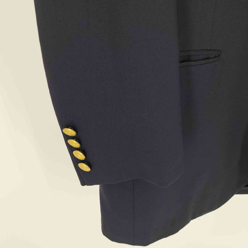 ポロバイラルフローレン Polo by RALPH LAUREN 80-90S 金ボタン 2B テーラードジャケット 紺ブレ 紺ブレザー メンズ