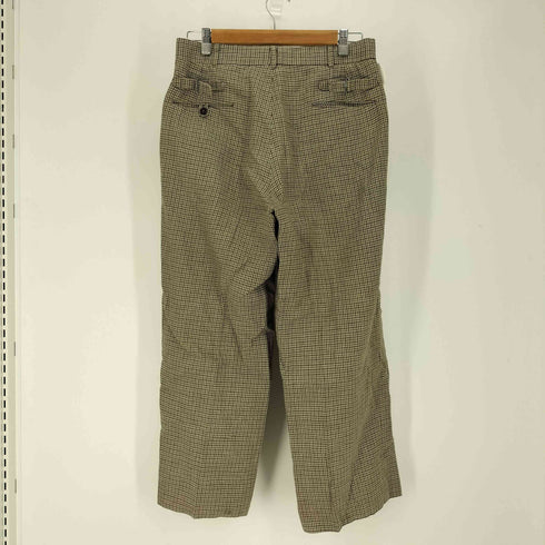 ポロバイラルフローレン Polo by RALPH LAUREN 80-90S サスペンダーボタン 千鳥格子 チェック 2タック スラックス パンツ サイドシンチ メンズ