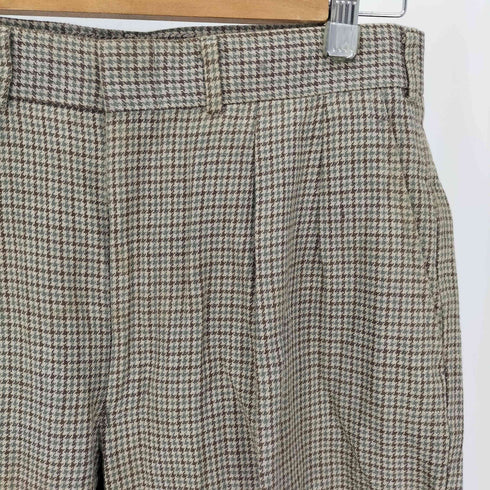 ポロバイラルフローレン Polo by RALPH LAUREN 80-90S サスペンダーボタン 千鳥格子 チェック 2タック スラックス パンツ サイドシンチ メンズ