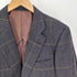 バーバリーズ BURBERRYS 80-90S PRESTIGE COLLECTION NEW WOOL CASHMERE カシミヤ 混 ウール チェック 2B テーラードジャケット メンズ
