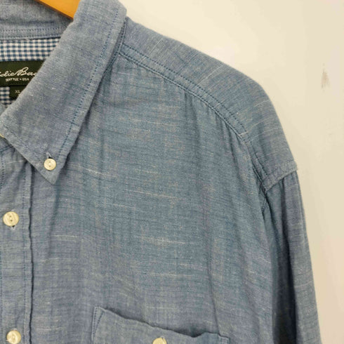 エディーバウアー Eddie Bauer 裏地ギンガム コットンボタンダウンシャツ メンズ JPN:XL
